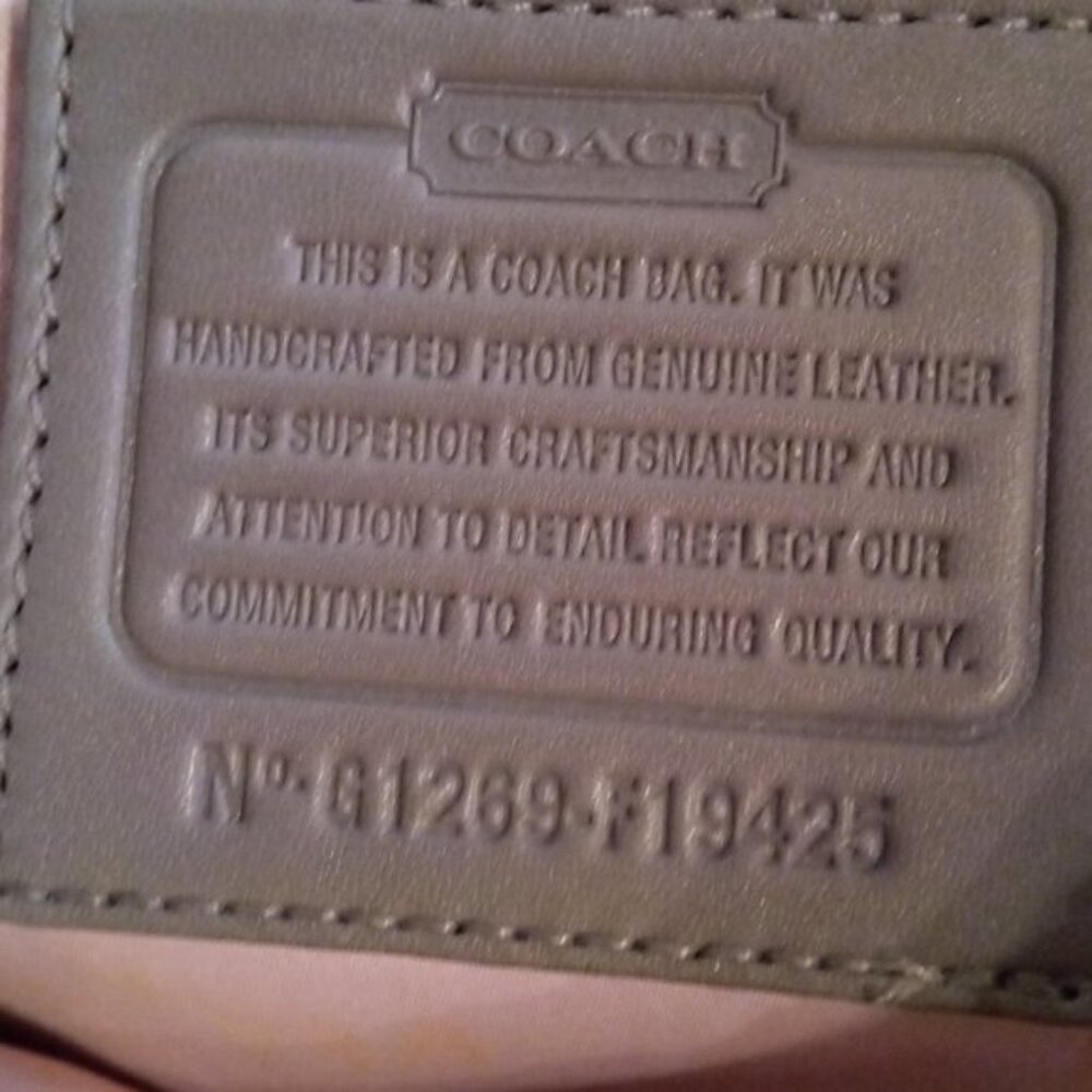 Coach Ashley Satchel leather gray purse - Picture 4 of 14